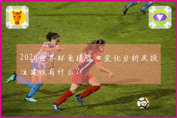 2026世界杯竞猜盘口变化分析及投注建议有什么？